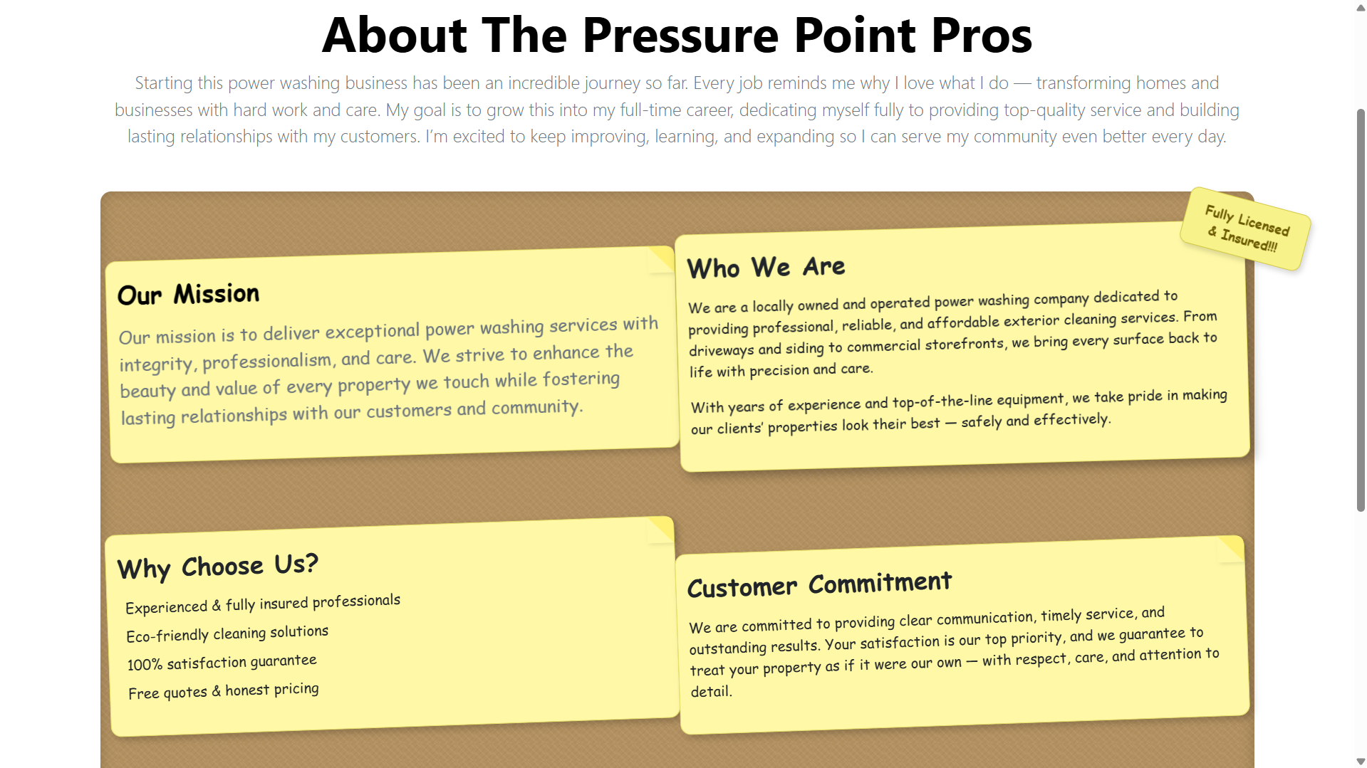 Pressure Point Pros Hero Section